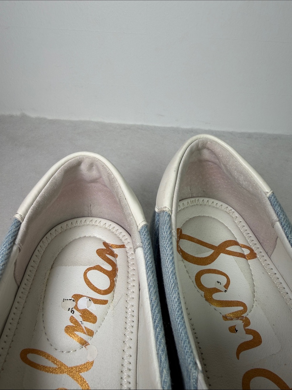 Sam Edelman Womens Evelina Pineapple Sequin Slip On Denim Sneakers Blue Size 9M - Picture 7 of 11